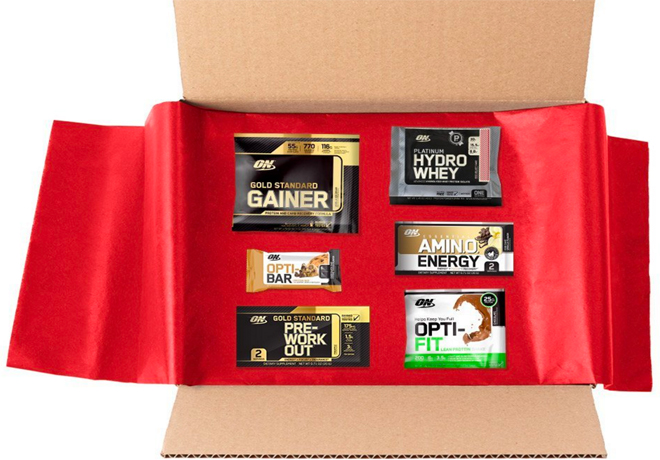 FREE Optimum Nutrition & BSN Sample Box + FREE Shipping (Prime Members)