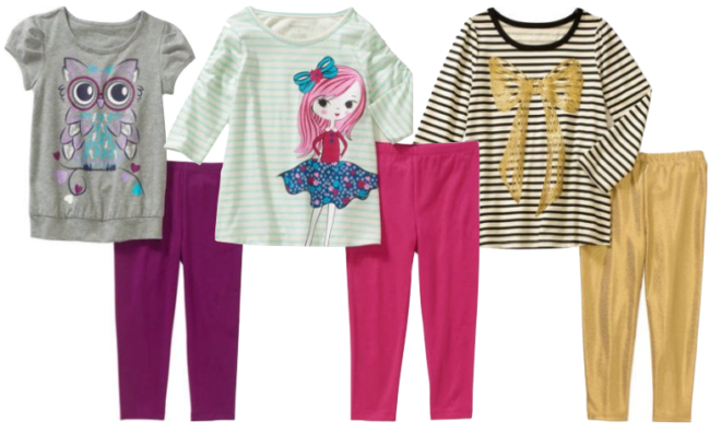 *HOT* $2.47 (Reg $7) Toddler Girls 2-Piece Tunic & Leggings + FREE Pickup