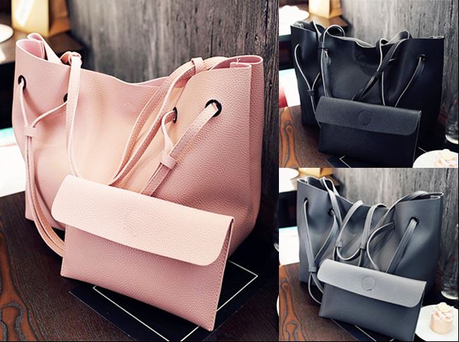 textured magnetic shoulder bag