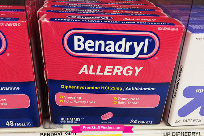 *HOT* $2.37 (Reg $4.49) Benadryl Allergy Tablets at Target