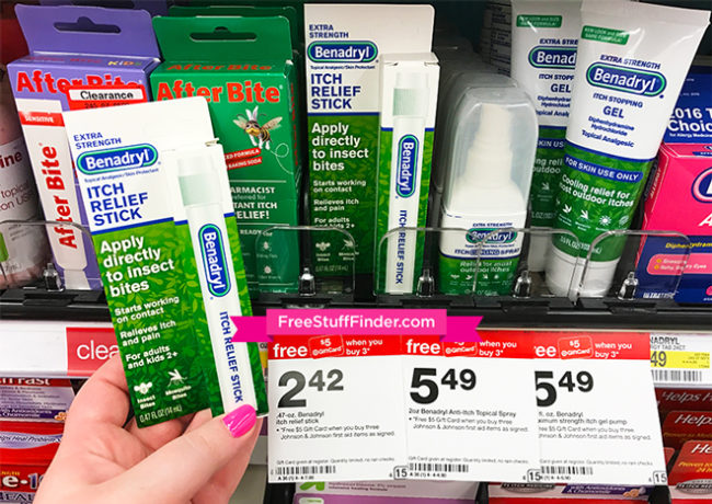 FREE Benadryl Itch-Relief Sticks at Target