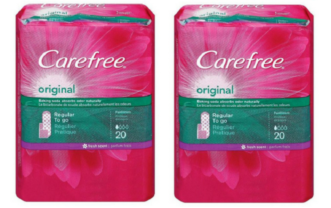 $0.50 (Reg $1) Carefree Pantiliners at Dollar Tree