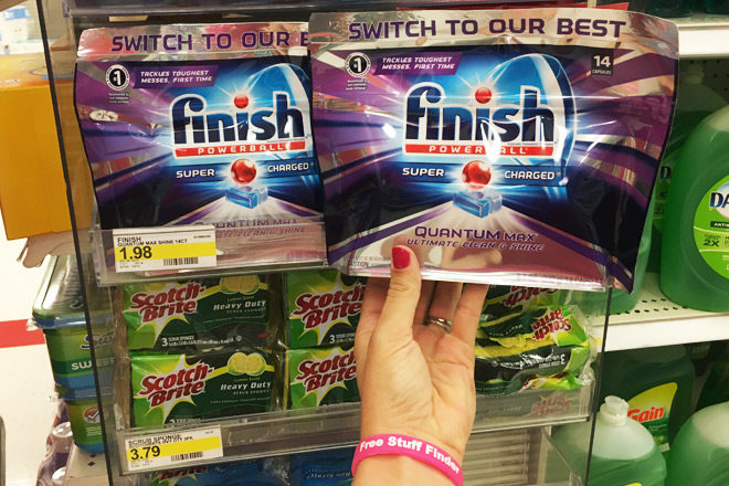 *HOT* $0.98 (Reg $2) Finish Quantum Max Dishwasher Tablets at Target