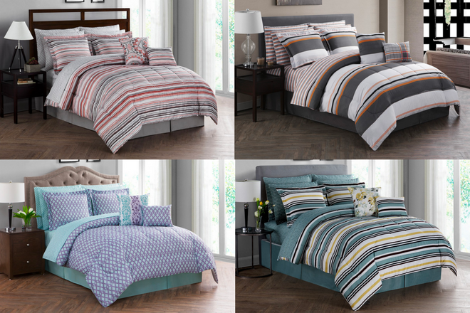 *HOT* $39.99 (Reg $160) 12-Piece Reversible Comforter Set + FREE Pickup