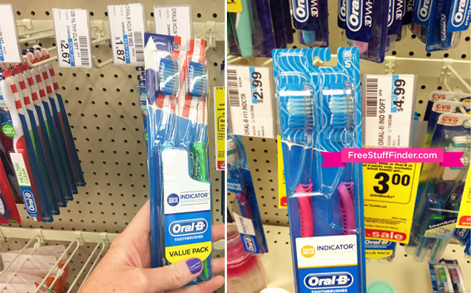 $1.49 (Reg $5) Oral-B Toothbrush 2-Pack at CVS