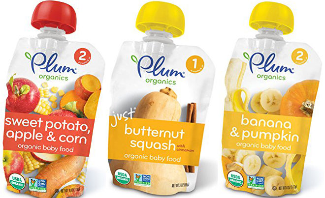 $9.39 (Reg $14.45) Plum Organics Pouches 12-Pack + FREE Shipping ($0.78 Each!)