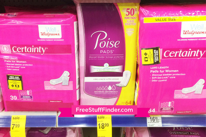 $8.99 (Reg $20) Poise Pads at Walgreens