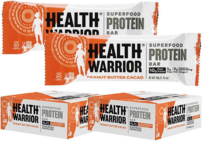 *HOT* $1 Per Health Warrior Protein Bar + FREE Shipping
