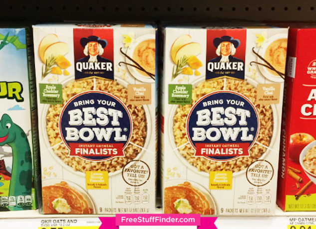 *NEW* 50% Off Quaker Oats Best Bowl Finalists Cartwheel Offer (Only $1.25!)