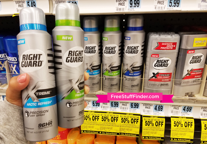 FREE Right Guard Xtreme Dry Spray Antiperspirant at Rite Aid