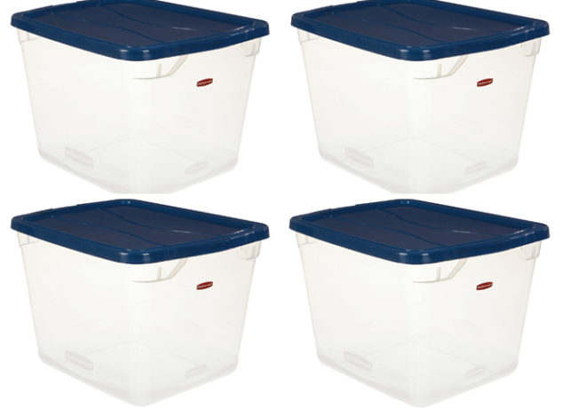 $45.56 (Reg $65) 8-Pack Rubbermaid 7.5-Gallon Clear Containers + FREE Shipping