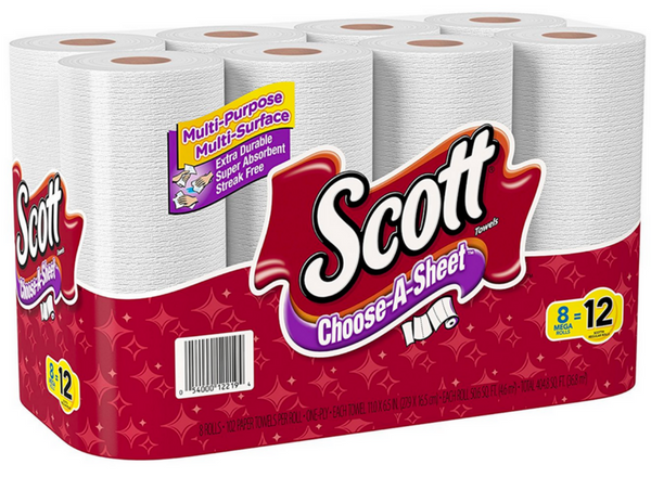 $0.56 Per Roll Scott Paper Towels at CVS