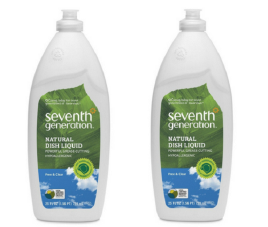 $1.50 (Reg $3.19) Seventh Generation Dish Liquid at Kroger