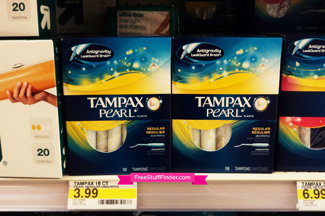 FREE Tampax Pearl Tampons & Fungi Nail at Target + Moneymaker