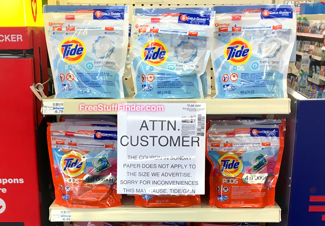 Heads Up! Tide P&G Coupons Are NOT Scanning...