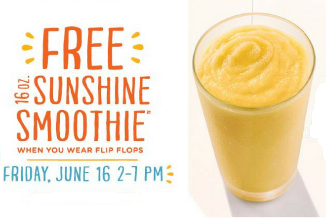 FREE Smoothie at Tropical Smoothie Cafe (Today Only, 2-7 PM)