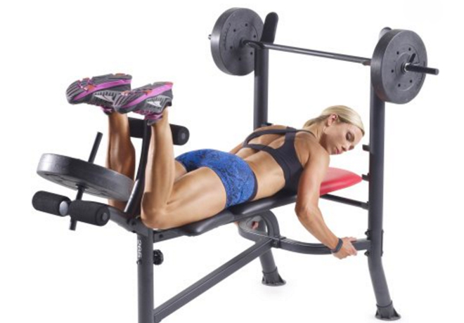 $96.28 (Reg $199) Bench with 80-Pound Weight Set + FREE Shipping