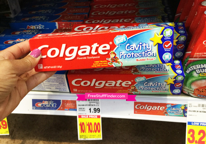 $0.50 (Reg $2) Colgate Kids Toothpaste at Kroger & Affiliate Stores