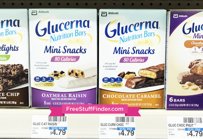 FREE Glucerna Mini Snacks at CVS + $1.42 Moneymaker