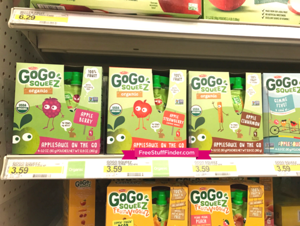 $2.84 (Reg $3.59) 4 Pack GoGo Squeez Organic Pouches at Target