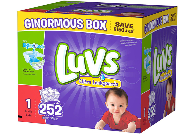 $19.48 (Reg $35) Luvs Diapers + FREE Shipping ($0.07 Per Diaper - Today Only)