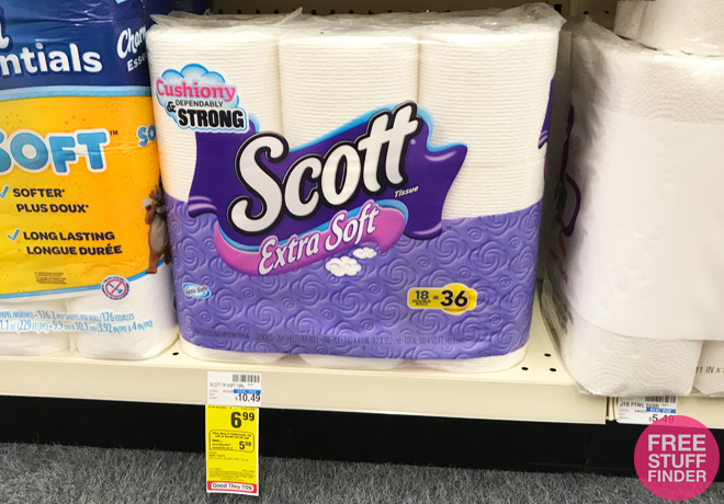 *HOT* $3.94 (Reg $10.49) Scott Bath Tissue 18-Count at CVS (Just $0.22 per Roll!)