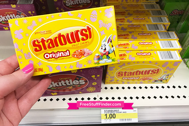 *HOT* $0.50 (Reg $1) Starburst & Skittles Easter Boxes at Target