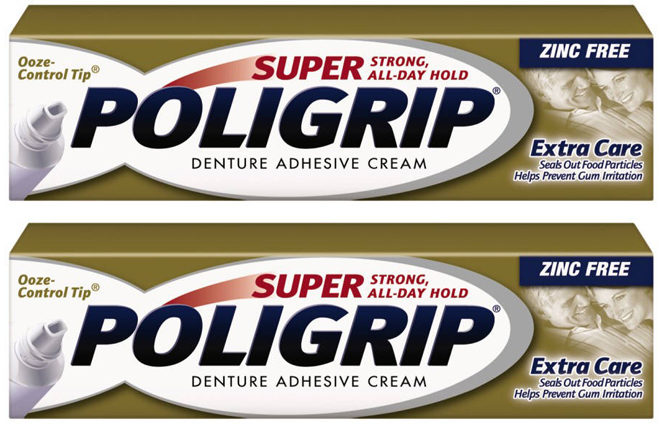 *HOT* $0.14 (Reg $2.49) Super Poligrip Denture Adhesive at Walgreens