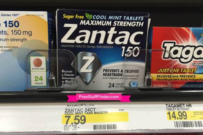 Free (Reg $8) Zantac Acid Relief at Target + Moneymaker