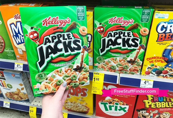 *HOT* $0.72 (Reg $4.29) Kellogg's Apple Jacks Cereal at Walgreens