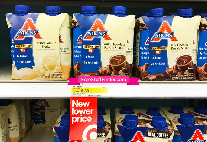 FREE Atkins Shakes & Endulge Bars at Target + Moneymaker (Today Only!)