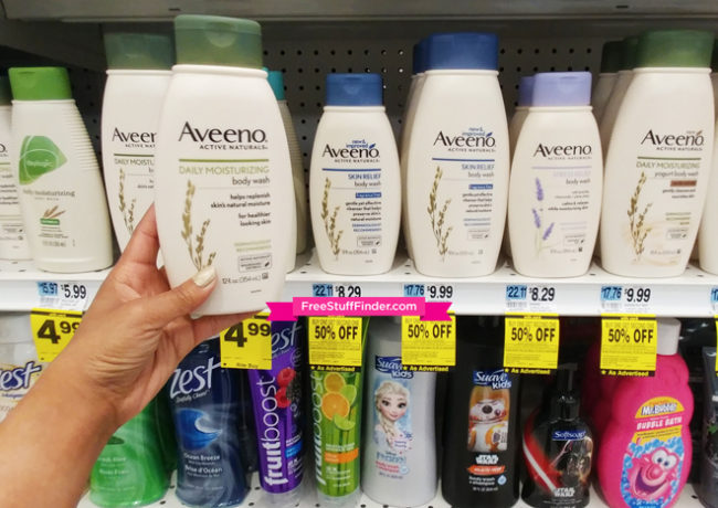 $1.72 (Reg $8.29) Aveeno Body Wash (12oz) at Rite Aid