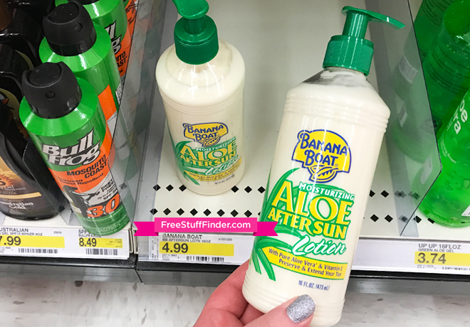 $1.74 (Reg $5) Banana Boat Aloe Lotion at Target