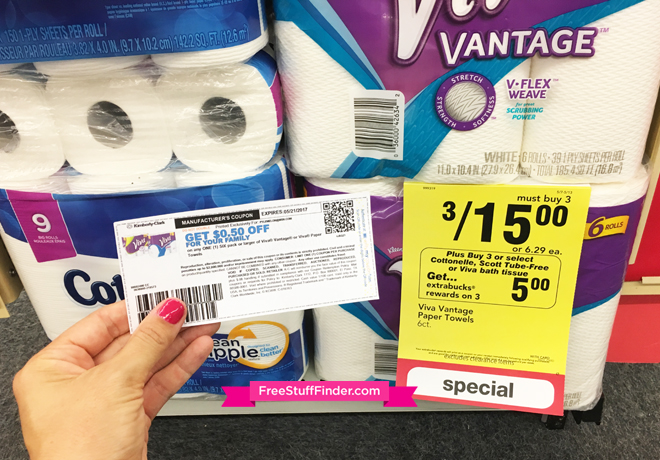 *HOT* $0.32 Per Roll Viva Vintage Paper Towel at CVS (Print Now!)