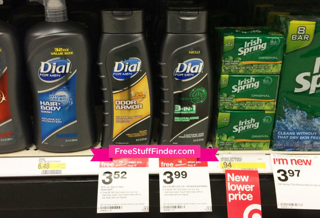 $1.10 (Reg $3.52) Dial Men's Bodywash at Target