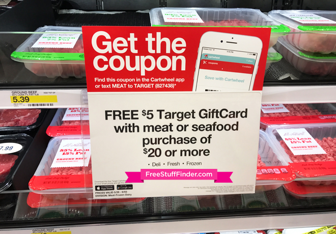 *HOT* FREE $5 Target Gift Card with $20 Meat & Seafood Purchase