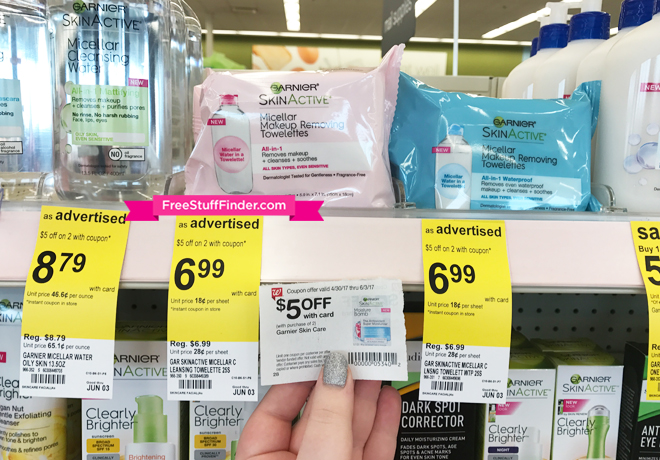 $1.74 (Reg $7) Garnier SkinActive Micellar Cleansing Towelettes at Walgreens