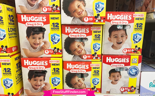 *HOT* $26.74 (Reg $43) Huggies Value Box Diapers at BabiesRUs + FREE Wipes