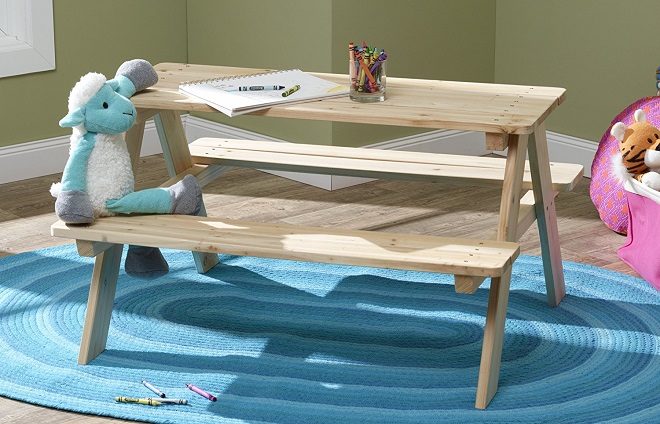 *HOT* $49.30 (Reg $72.30) Kids Wooden Picnic Bench + FREE Shipping (Best Price!)