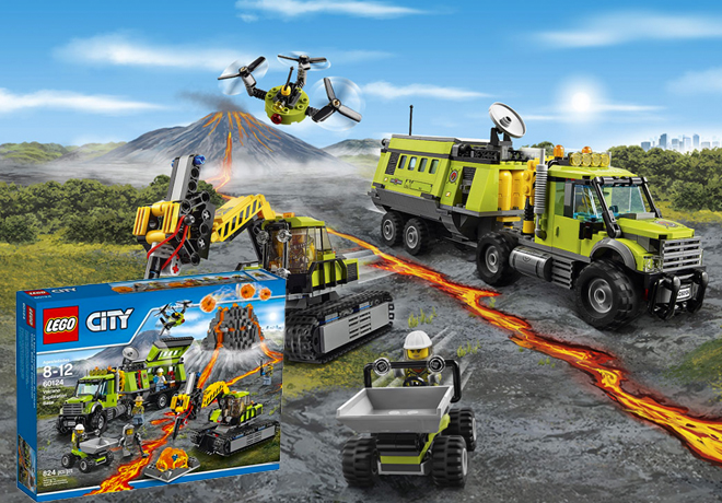 $67 (Reg $120) LEGO City Volcano Exploration Set + FREE Shipping