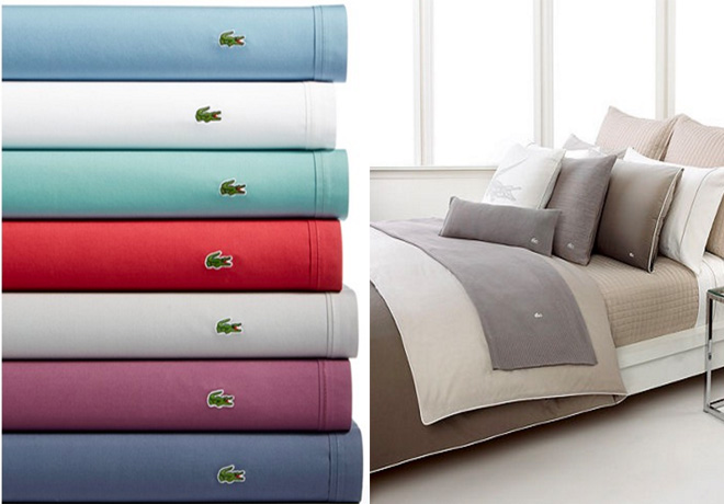 $20.44 (Reg $60) Lacoste Cotton Sheet Sets + FREE Store Pickup