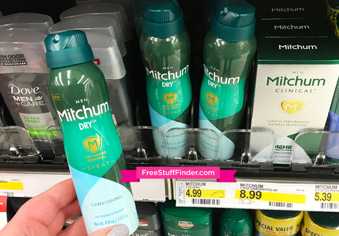 $1.74 (Reg $5) Mitchum Dry Spray at Target