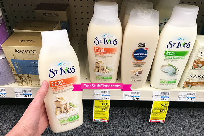 *HOT* $1.34 (Reg $5) St. Ives & Suave Body Wash at CVS