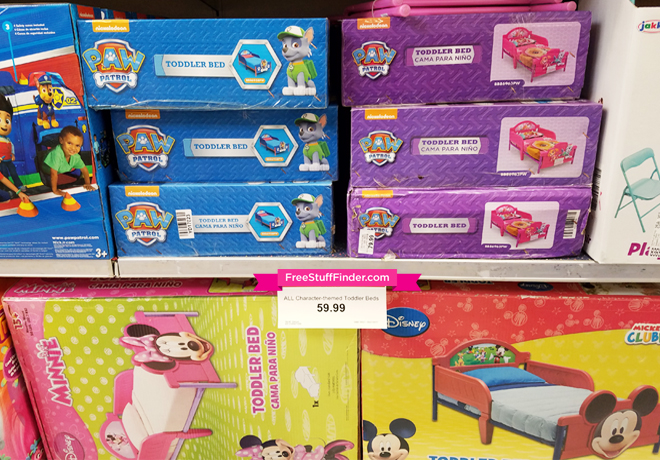 $59.99 (Reg $80) Character Themed Toddler Beds + FREE Shipping