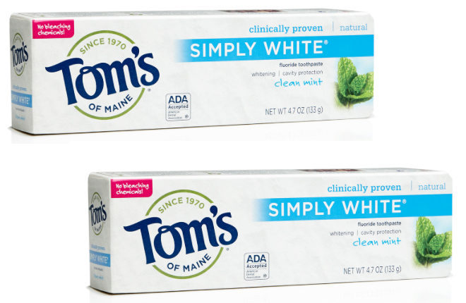 FREE Tom's of Maine Toothpaste at Whole Foods