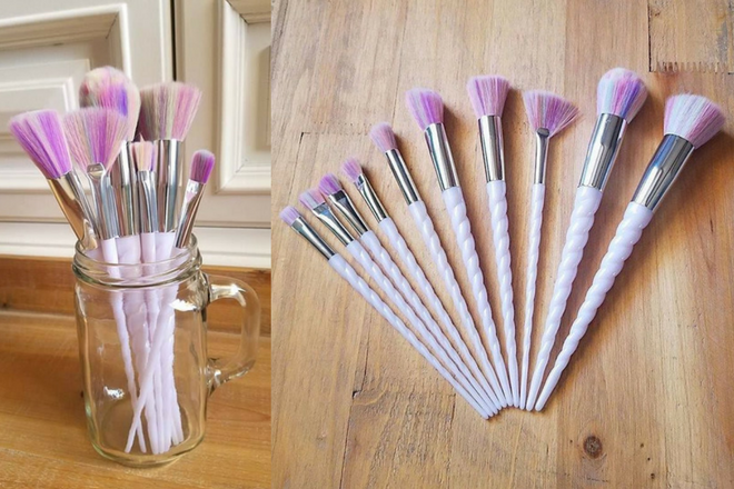 *HOT* $18.99 (Reg $48) Unicorn Makeup Brush Set (Today Only)