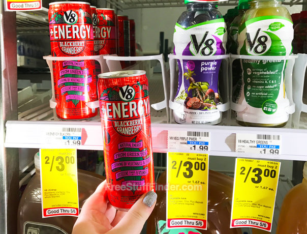 FREE V8 Energy Drink at CVS + Moneymaker