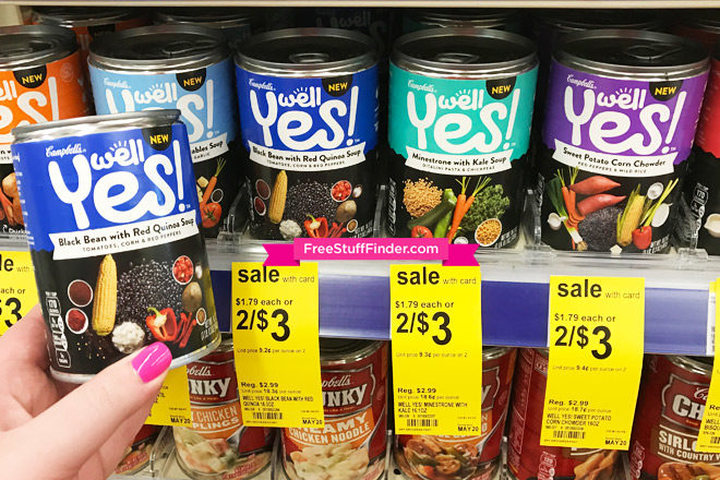 $0.50 (Reg $3) Campbell's Well Yes! Soups at Walgreens