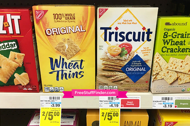 $1.03 (Reg $4) Wheat Thins Crackers at CVS