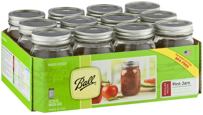 *HOT* $7 (Reg $14.69) Ball Pint Canning Jars 12-Pack